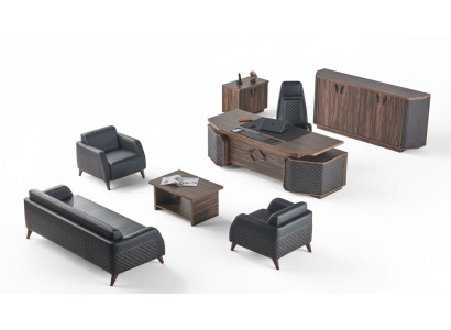 Desk sofas complete study set office furniture suite