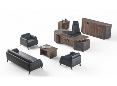 Desk sofas complete study set office furniture suite