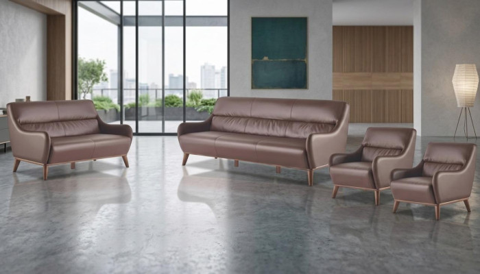 Classic Sofa Sets 3-Seater 2-Seater Armchair Leather Couch Sofa Set