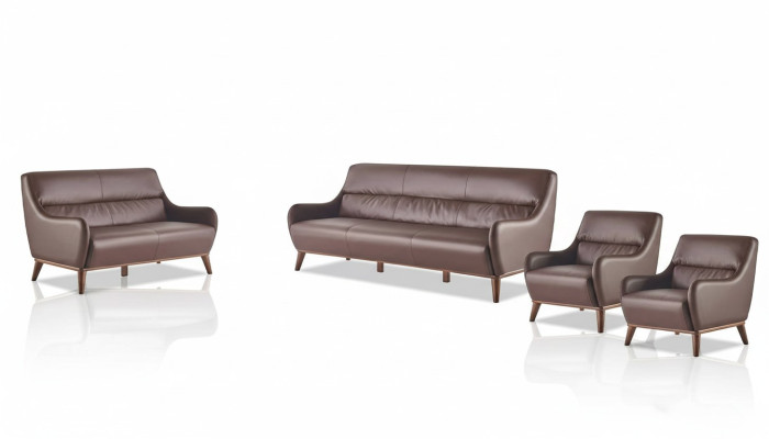Classic Sofa Sets 3-Seater 2-Seater Armchair Leather Couch Sofa Set