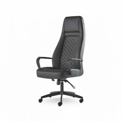 Executive chair black office chair modern leather with wheels study office