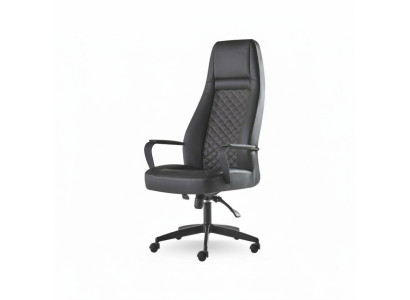 Executive chair black office chair modern leather with wheels study office