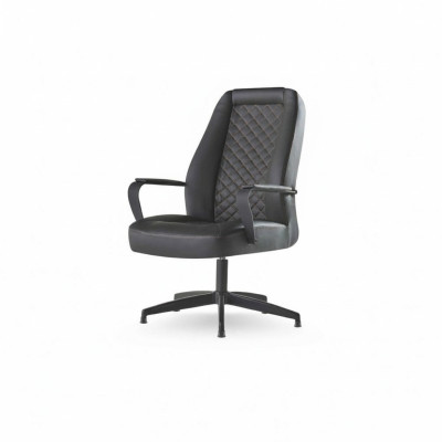 Leather armchair black office chair modern study office armchair leather