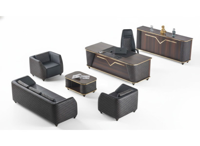 Complete office set desk sofas sideboard office furniture