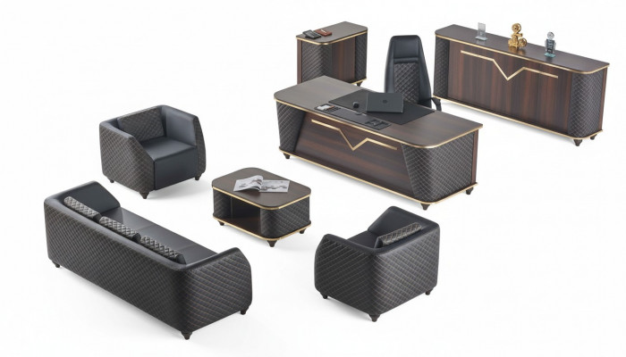 Home office set complete desk sideboard sofas furnishing office