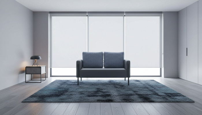 Ledesofa Upholstered 2-Seater Gray Blue Stainless Steel Modern Cushion Sofa Couch