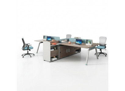 Tisch Schreibtisch Co Working Teambürotisch Gemeinschaftsschreibtisch 4 Personen