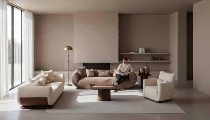 3+3+1 sofa set made of wood with luxury design