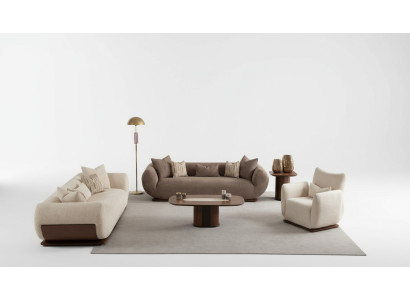 3+3+1 sofa set made of wood with luxury design