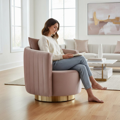 Luxury upholstered sofa in modern design for a new living room