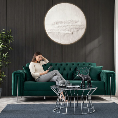 3-seater textile modern sofa set