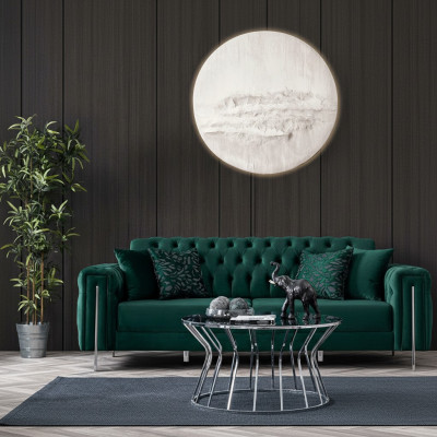 3-seater textile modern sofa set