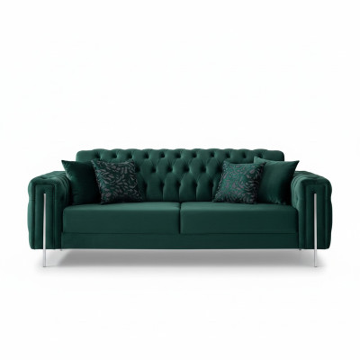 3-seater textile modern sofa set