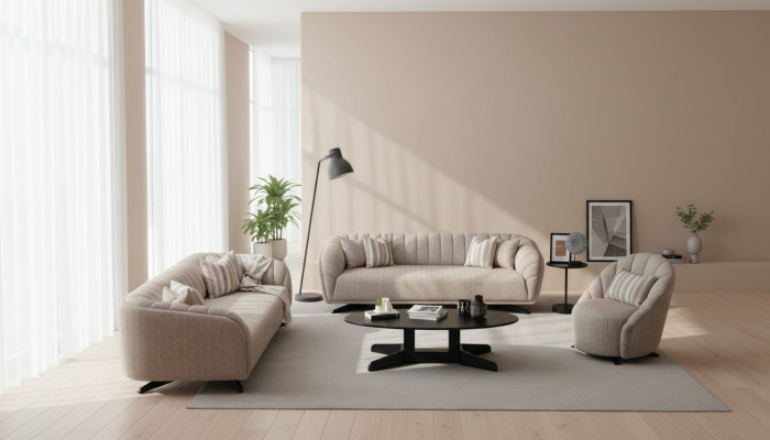 3-seater sofa set Modern Luxury Design Sofa Chairs New