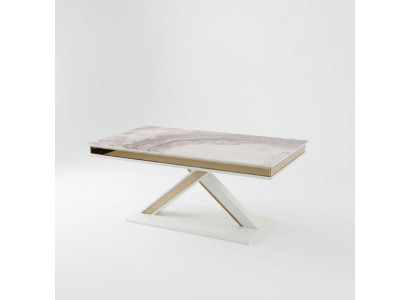 Luxury extendable wooden dining table with modern design