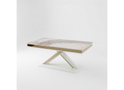 Luxury extendable wooden dining table with modern design