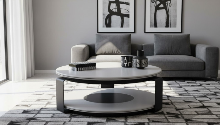 Modern wooden coffee table with metal for your new living room