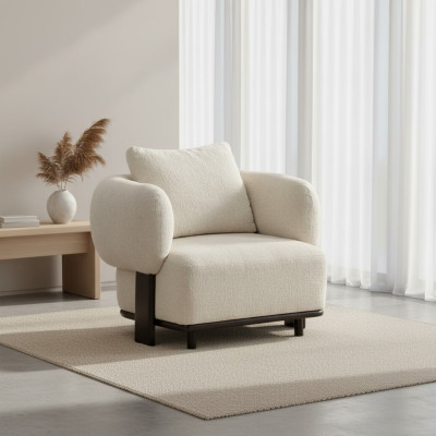 Modern luxury leather armchair