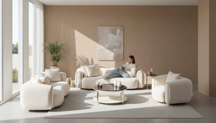 3+3+1 sofa set in modern luxury design