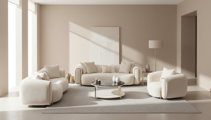 3+3+1 sofa set in modern luxury design