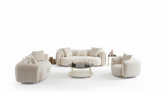 3+3+1 sofa set in modern luxury design
