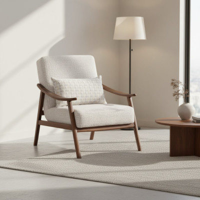 Modern luxury fabric chair for the living room