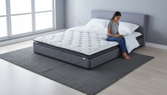 Comfortable mattress with pillow 90x190x25