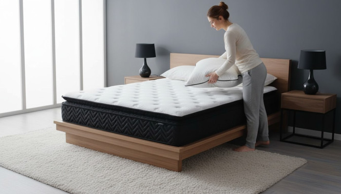 Orthopedic foam mattress for bed made of cold foam 30cm