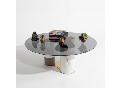 Couchtisch Ästhetik Schönheit Glas Wohnzimmer Modern Design HellesHolz Einfarbig