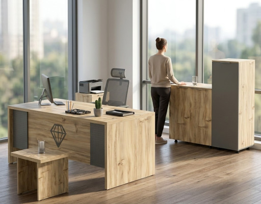 Common wooden office set nightstand chest of drawers