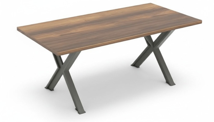 Office desk writing desk table brown study office rectangular modern