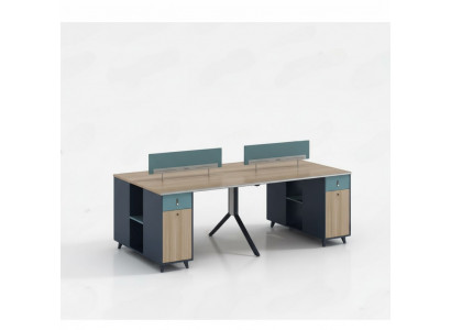 Schreibtisch Teambürotisch Tisch Co Working Gemeinschaftsschreibtisch 4 Personen