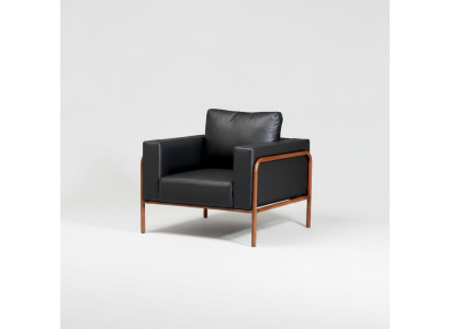 Sessel Exzellenz Ästhetik Eleganz Design Textil Wohnzimmer Holz Modern Leder Neu