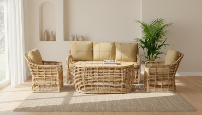 Garden seating set sofa table chair veranda seating groups modern luxury new