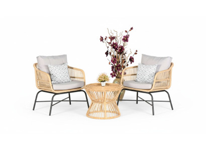 Garten Möbel Set3tlg Sofagarnitur Terrass Sessel Couchtisch Hochwertiges Lounge