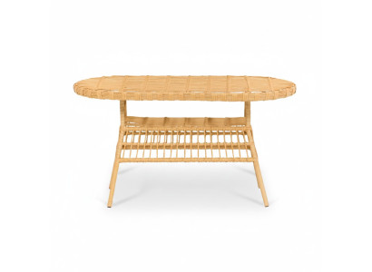 Esstisch GartenMöbel Rattan Terrasse Balkon Luxus Design Modern Hochwertiges Lux