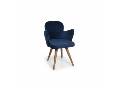 Moderne Küchenstuhl Holzstuhl Stuhl Tresenstuhl Esszimmerstuhl Blau