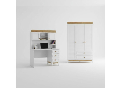 Schreibtisch Kleiderschrank Schlafzimmer Kombination für das Kinderzimmer