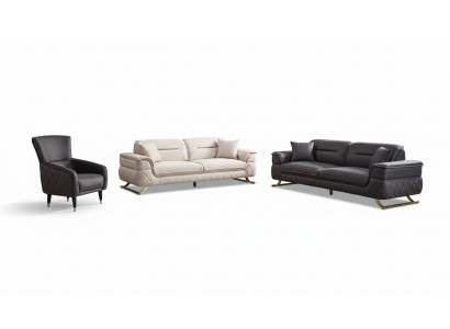 Sofagarnitur Polster Set Garnitur Wohnzimmer Sitz Sofa 3+2+1 Set Textil Sessel