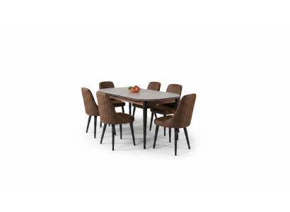 Essgruppe Esstisch Esszimmerset Stühle Konsole rtv Sitzgruppe Tisch Esszimmer