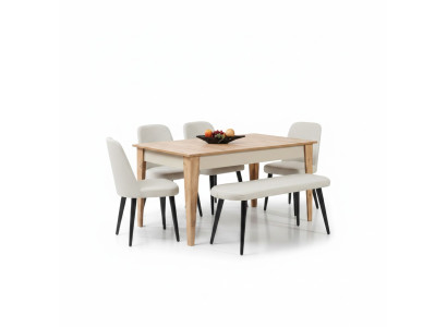 Esstisch Essgruppe Essmöbel-Set Tisch Stuhl Esszimmer Sitzgruppe Esszimmerset