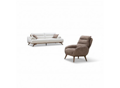 Sofa Polstergarnitur Couchgarnitur Wohnzimmergarnitur Sofa-Set Sessel Sitzgruppe