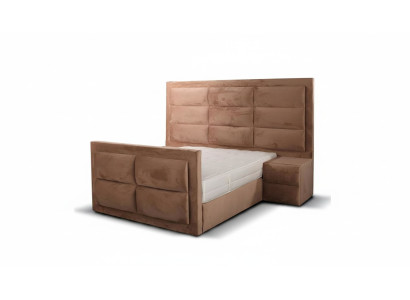 Doppelbett Bett Schlafzimmer 180сm Matratze Braun moderner Stil Hochwertig