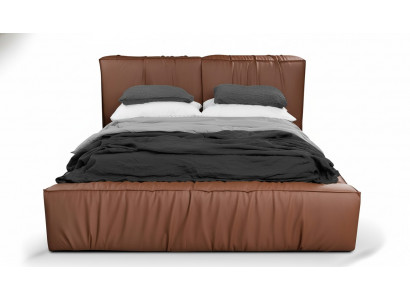 Schlafzimmer Bett Doppelbett 180сm Matratze Braun moderner Stil Hochwertig