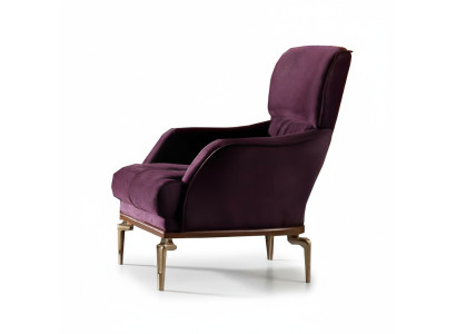 Sessel 1 Sitzer Textil Moderne Design Polster Luxus Relax Wohnzimmer