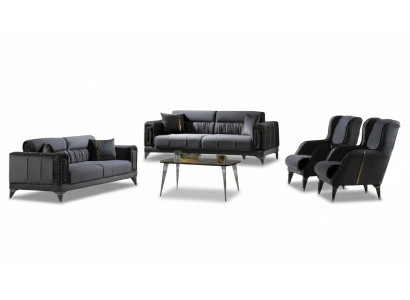 Wohnzimmermöbel Set Sofa 3+3+1+1 Sitzer Moderne Wohnzimmermöbel 4tlg Design