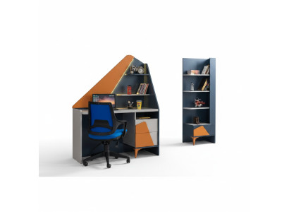 Jugendzimmer Set Schreibtisch Bücherregal Komplett Moderne Schränke Top-Qualität