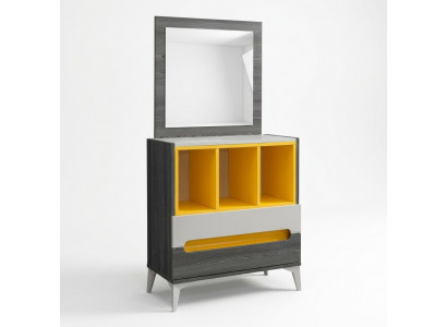 Kommode Jugendzimmer Kommoden Grau Sideboard Holz Einrichtung Schlafzimmer