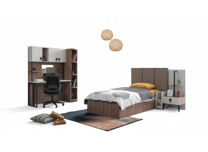 Kinderzimmer Set Bett Nachttisch Schreibtisch Bücherregal Modern Hochwertige
