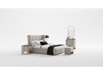 Schlafzimmer Doppelbett Nachttische Kommode Spiegel Komplettzimmer Möbel